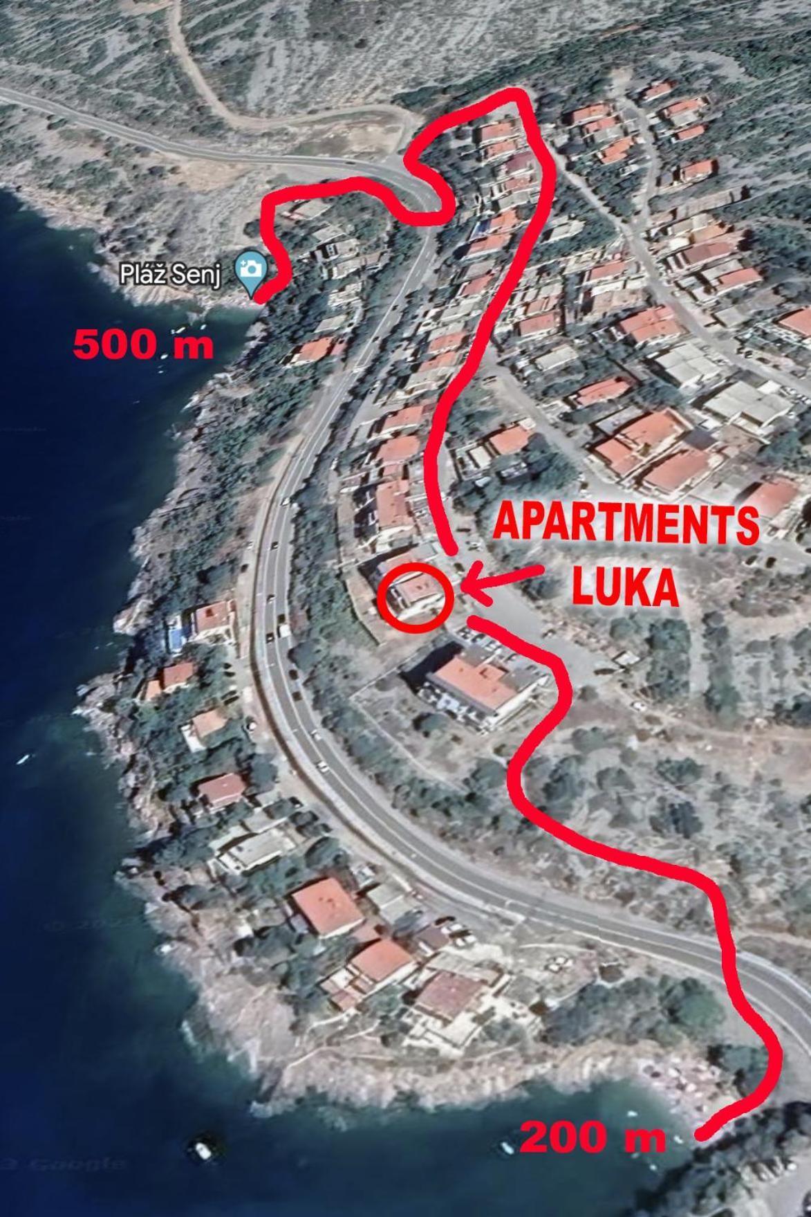 Studio Apartman Luka Senj  Eksteriør bilde